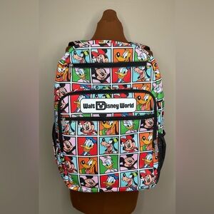 Walt Disney Disneyworld Mickey & Friends Colorful Padded Backpack